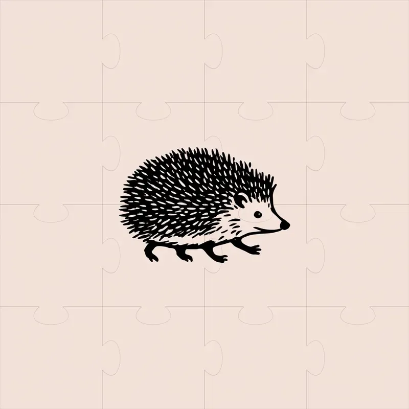 Tiny Little Black Outline Animal Icons