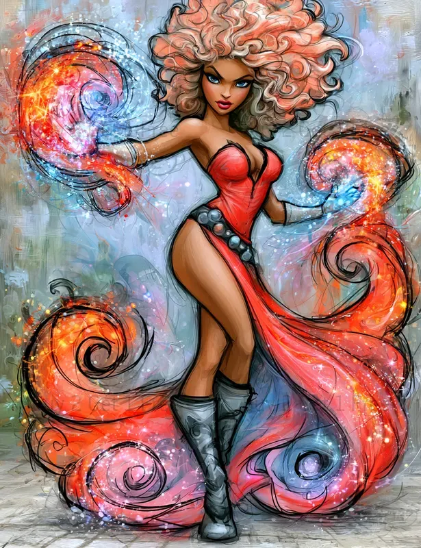 Magical Fire Elemental Junk Journals