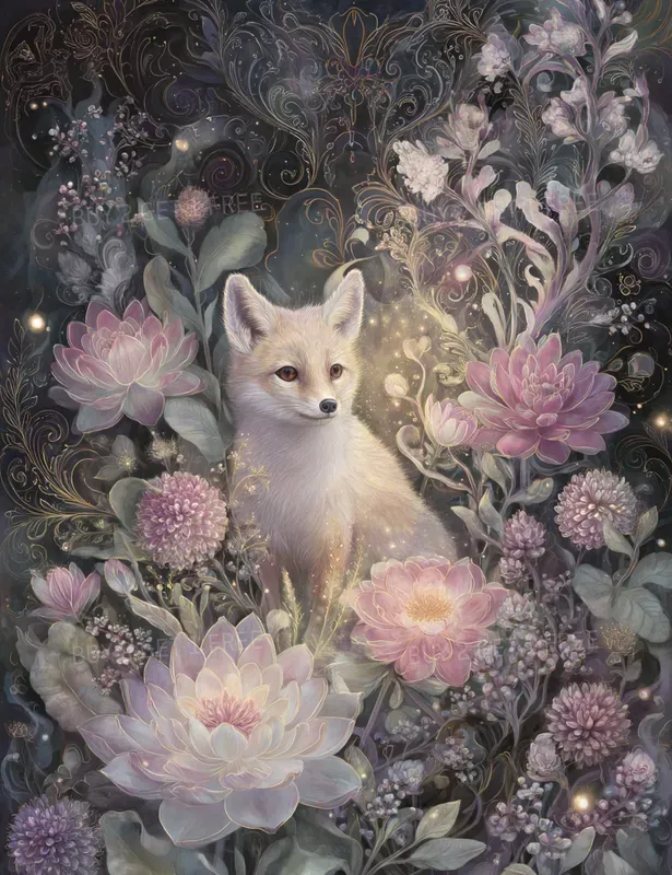 Enchanted Rococo Botanical Animals