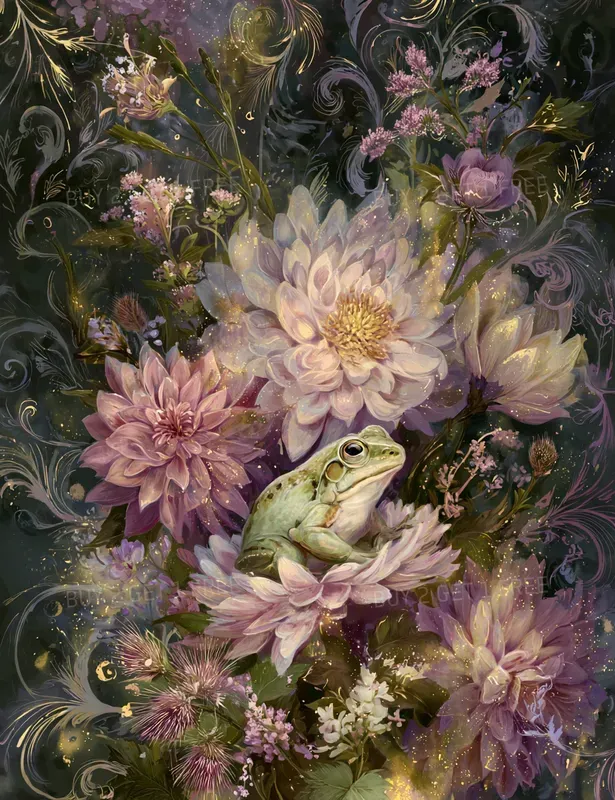 Enchanted Rococo Botanical Animals
