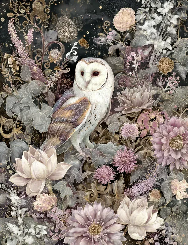 Enchanted Rococo Botanical Animals