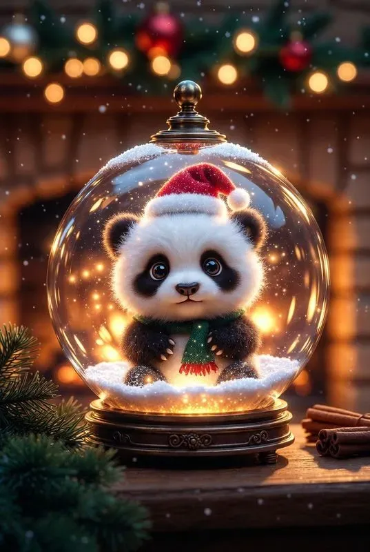 Cute Baby Animal Christmas Snow Globes