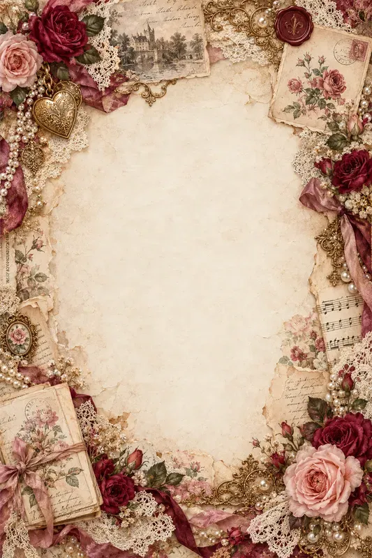 Romantic Junk Journal Page Generator