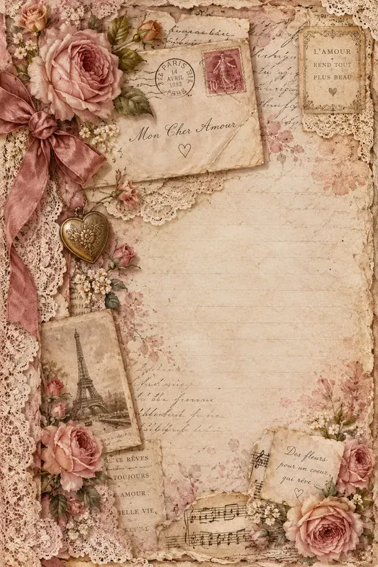 Romantic Junk Journal Page Generator