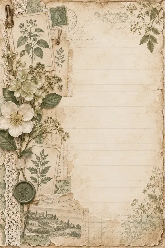 Romantic Junk Journal Page Generator