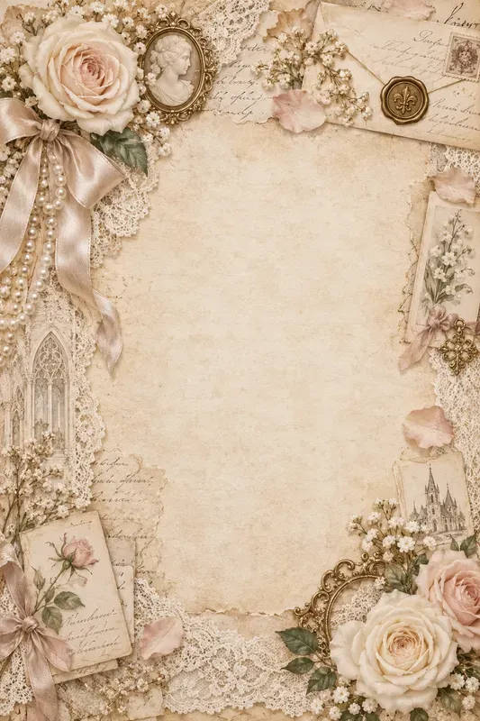 Romantic Junk Journal Page Generator