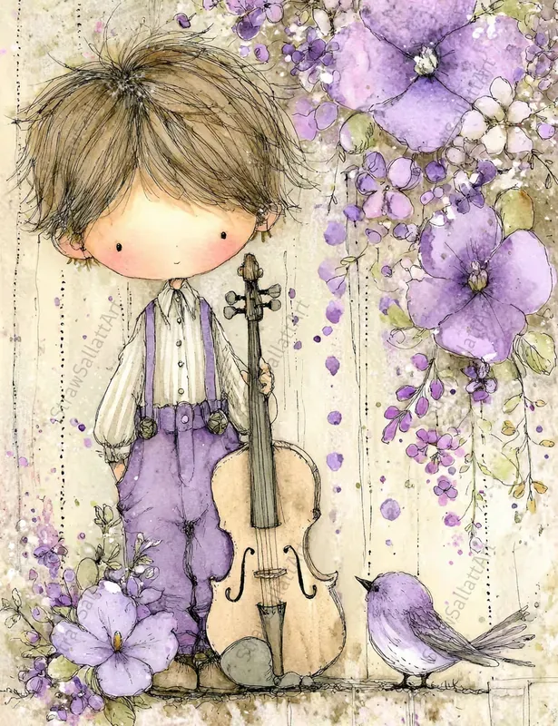 French Cottage Violet Junk Journal Kits