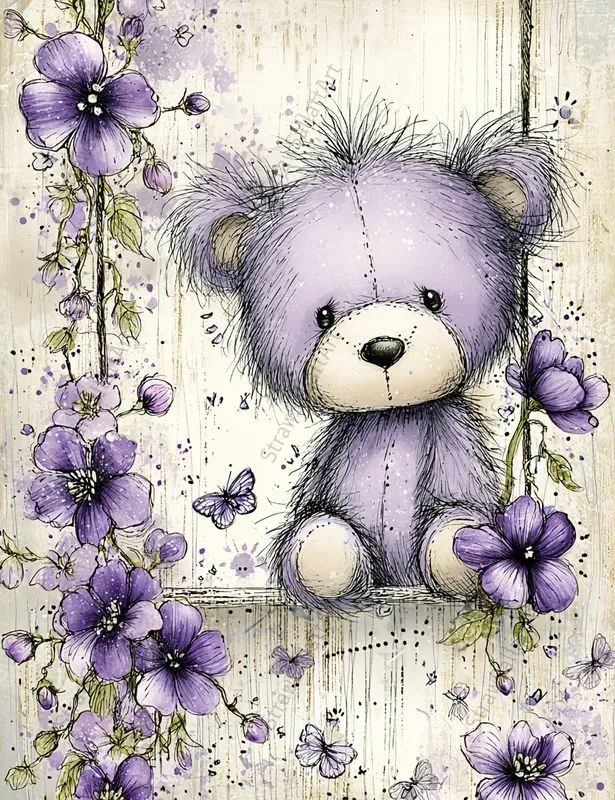 French Cottage Violet Junk Journal Kits