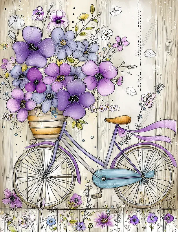 French Cottage Violet Junk Journal Kits