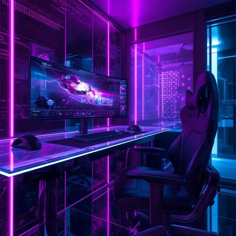 Cyber Y2k Neon Visual Engines