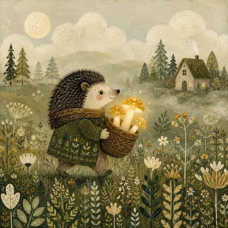 Whimsical Folkart Animal Illustrations