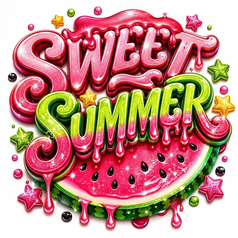 Glossy Summer Texts