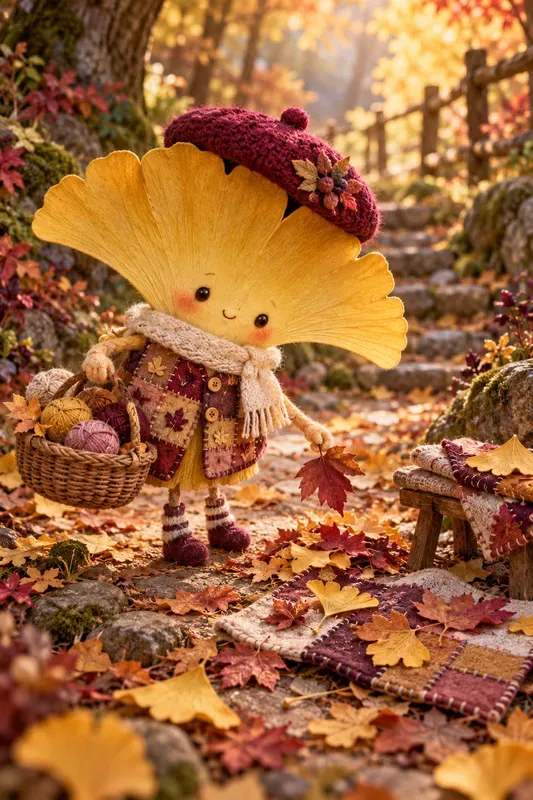 Cozy Autumn Leaf Characters
