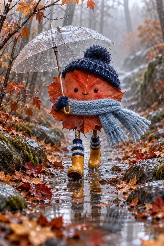 Cozy Autumn Leaf Characters