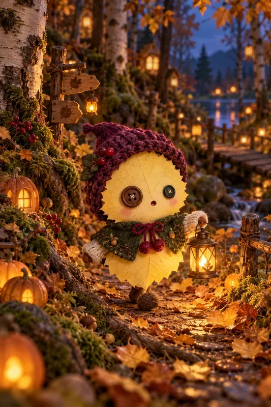 Cozy Autumn Leaf Characters