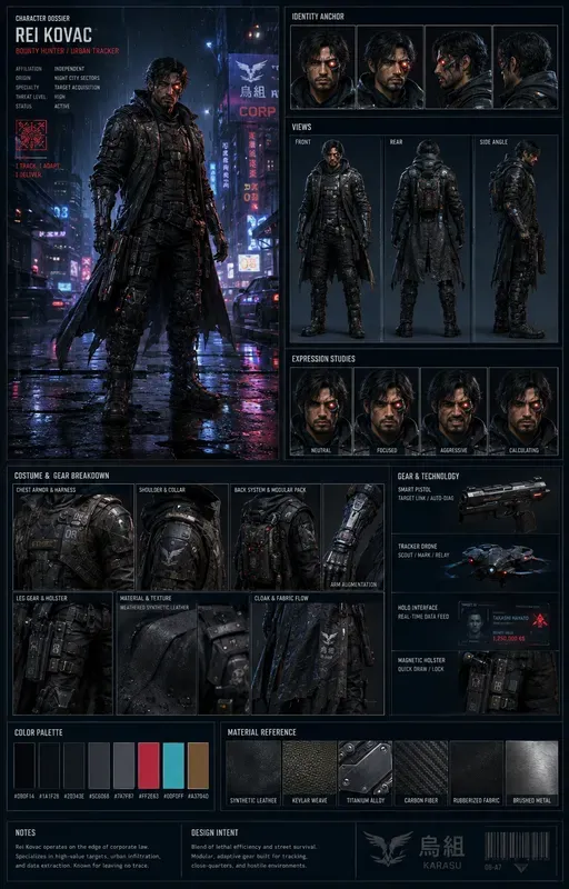 Production Character Dossiers