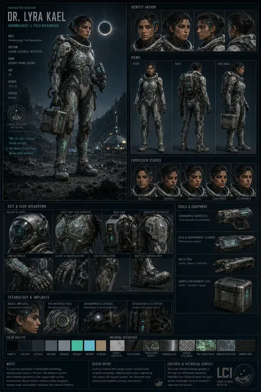 Production Character Dossiers