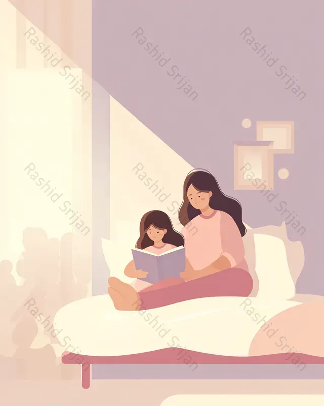 Minimalist Mothers Day Vector Art
