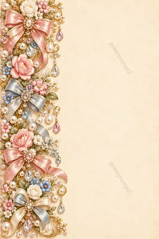 Luxury Pearl Crystal Stationery