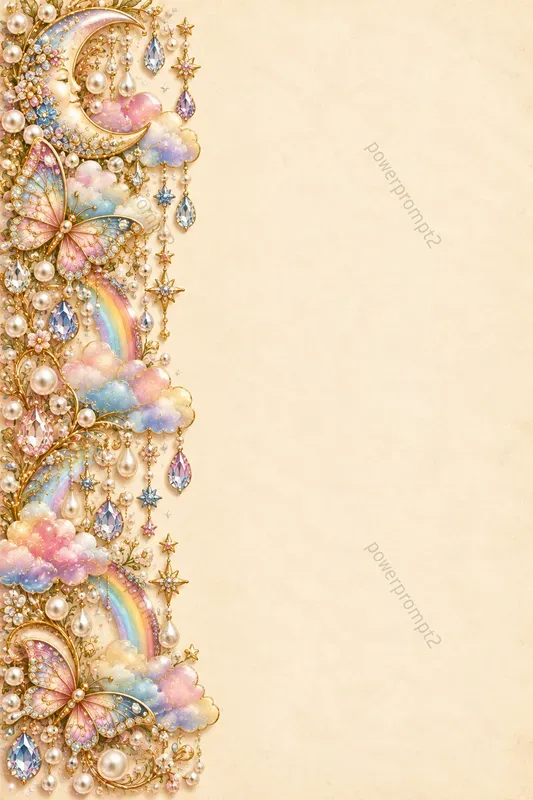 Luxury Pearl Crystal Stationery