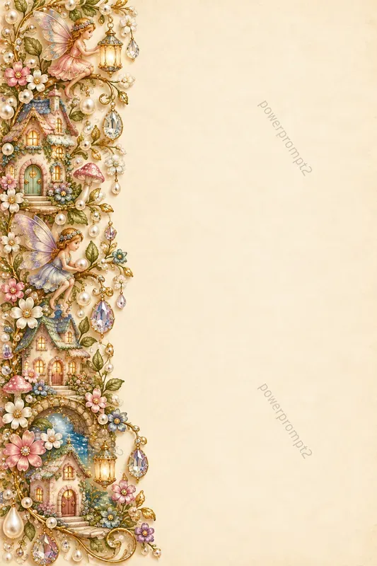 Luxury Pearl Crystal Stationery