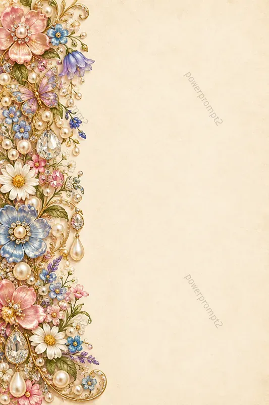 Luxury Pearl Crystal Stationery