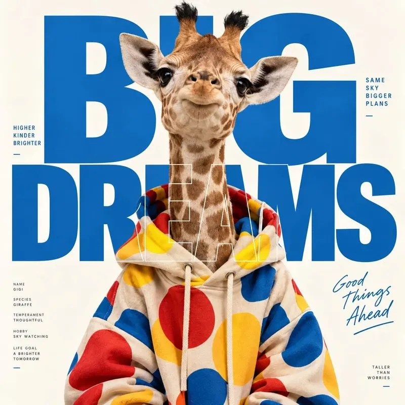 Playful Animal Typography Portraits