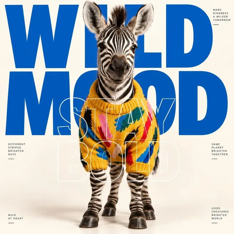 Playful Animal Typography Portraits