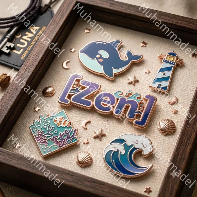 Luxury Enamel Pin Collection Showcases