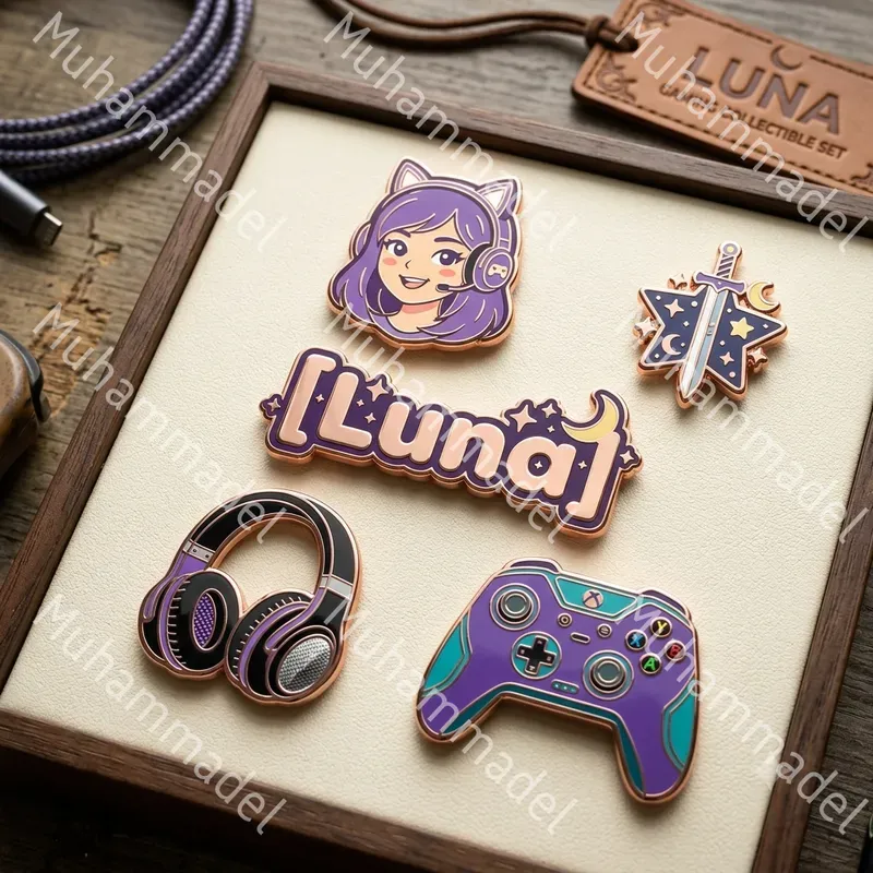 Luxury Enamel Pin Collection Showcases