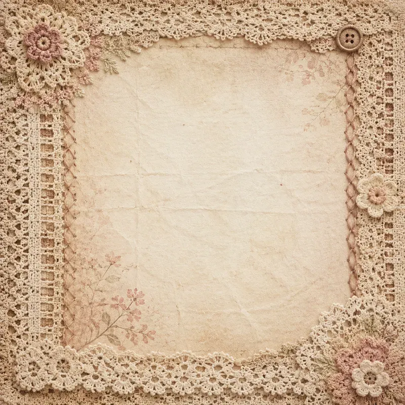 Knitted Texture Junk Journal Pages