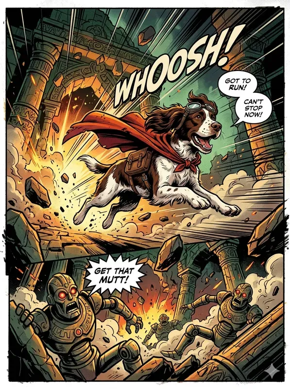Dynamic Comic Adventure Dogs