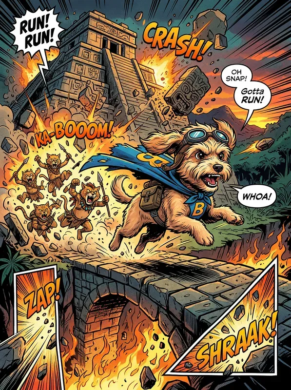 Dynamic Comic Adventure Dogs