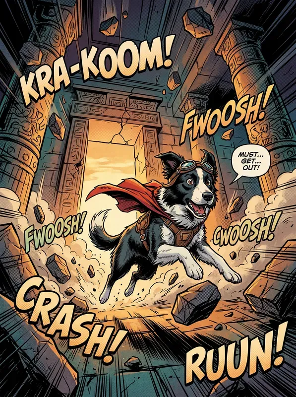 Dynamic Comic Adventure Dogs