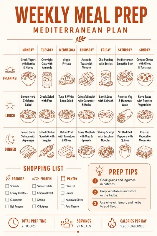 Weekly Meal Prep Planner Generator