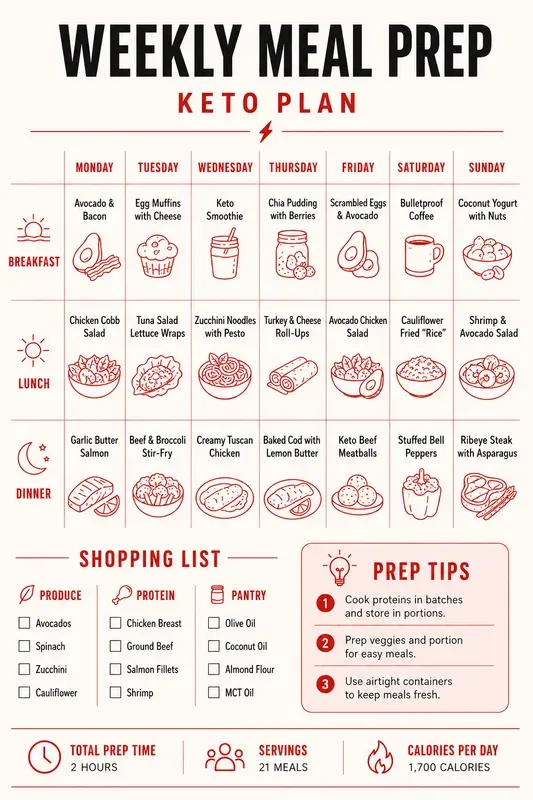 Weekly Meal Prep Planner Generator