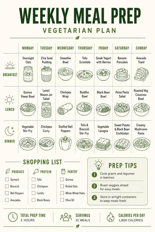 Weekly Meal Prep Planner Generator