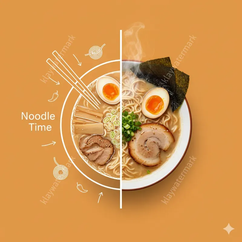 Split Food Doodle Ad Posters