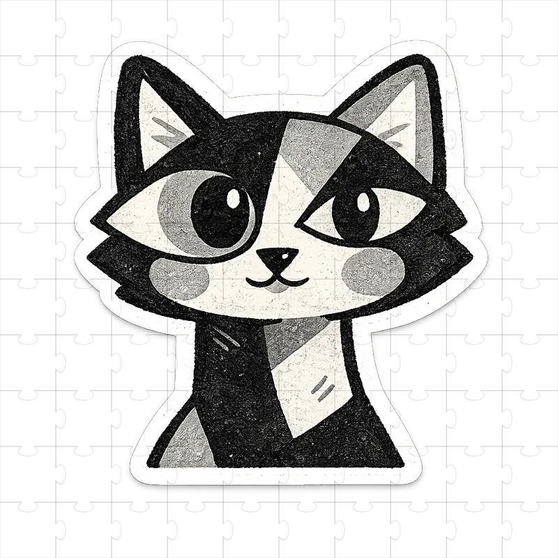 Cute Cubist Vector Sticker Makers