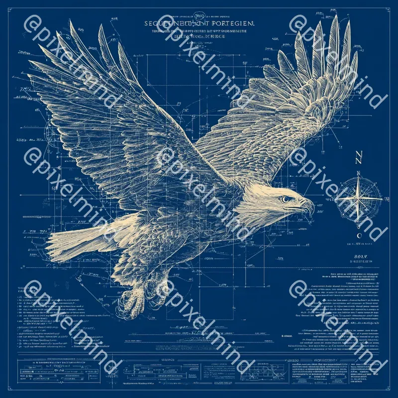 Blueprint Nature Tshirt Print Art Packs