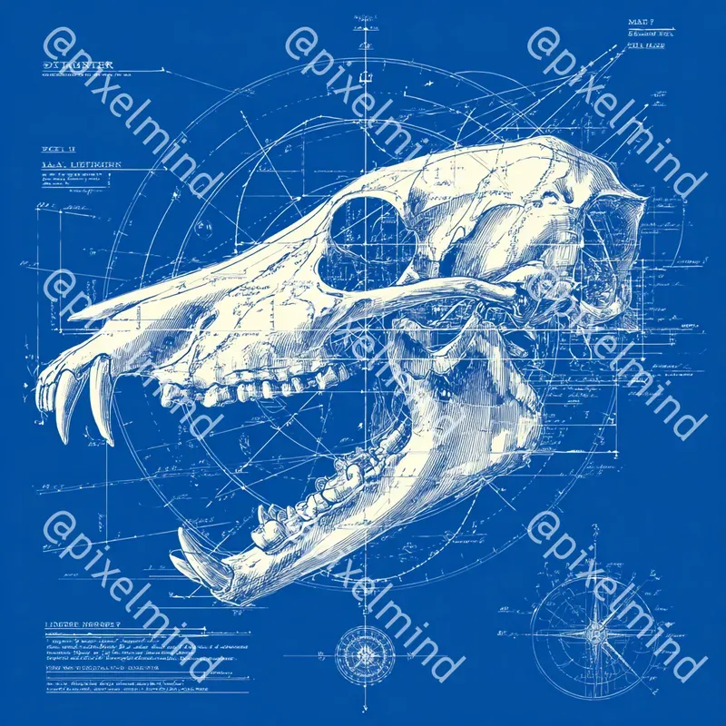 Blueprint Nature Tshirt Print Art Packs