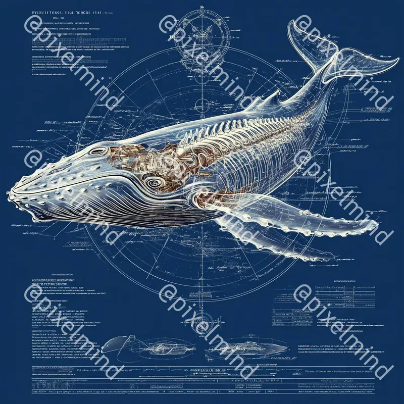 Blueprint Nature Tshirt Print Art Packs