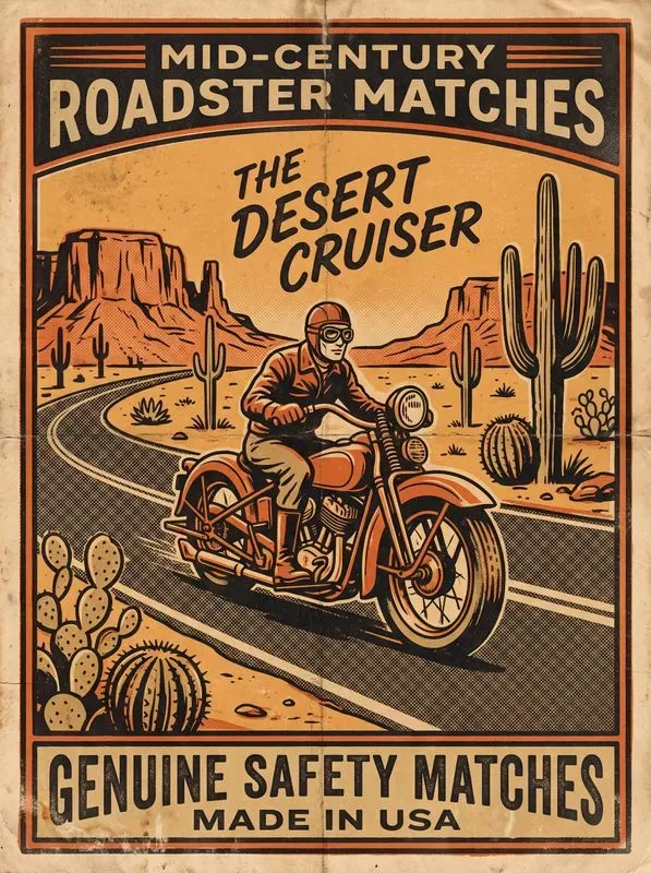 Vintage Matchbox Label Illustrations