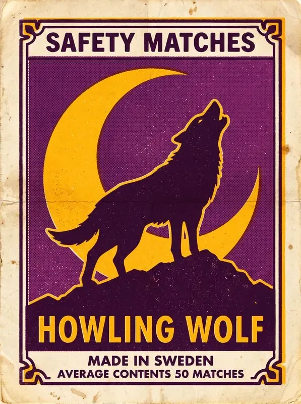 Vintage Matchbox Label Illustrations