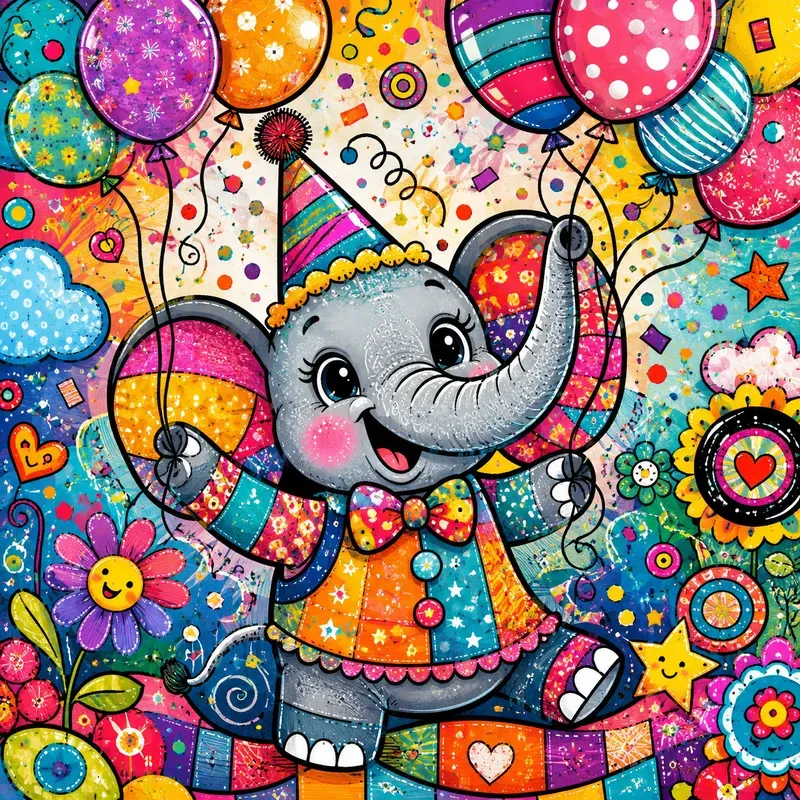 Whimsical Rainbow Pop Dreams