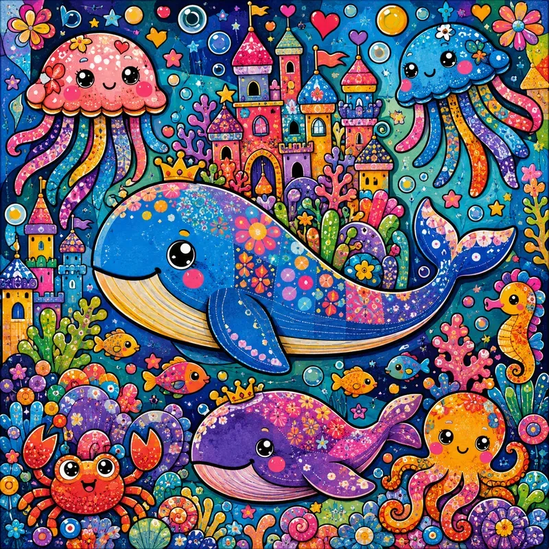 Whimsical Rainbow Pop Dreams