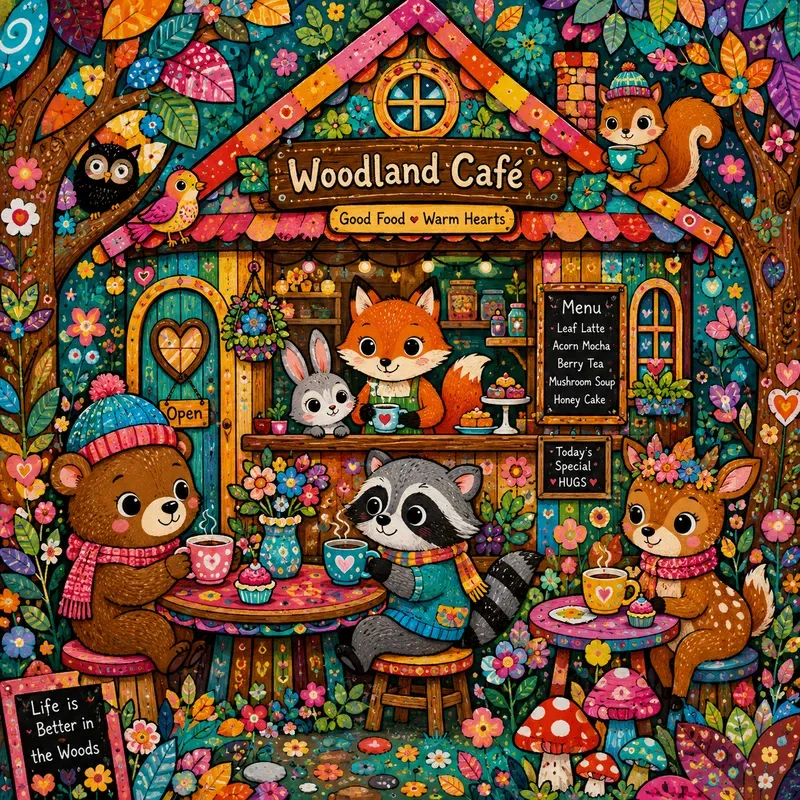 Whimsical Rainbow Pop Dreams