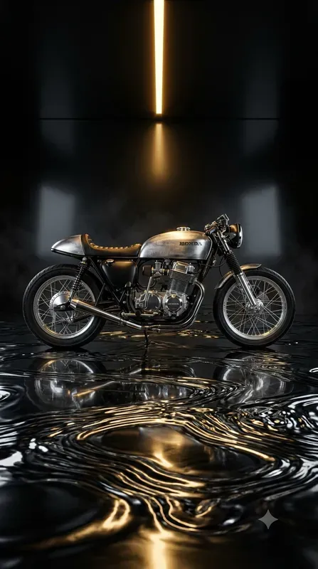 Liquid Chrome Motorbike Stages