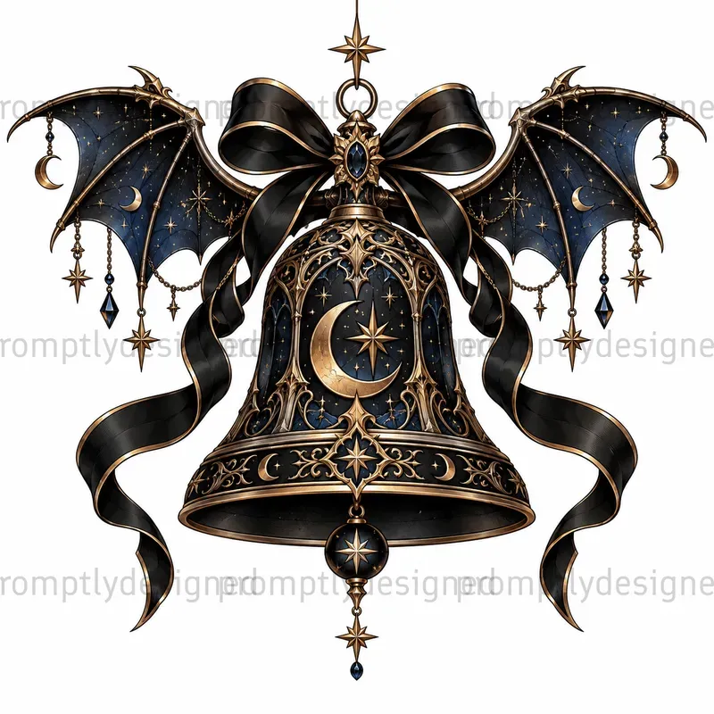Gothic Christmas Tee Clip Art Designs
