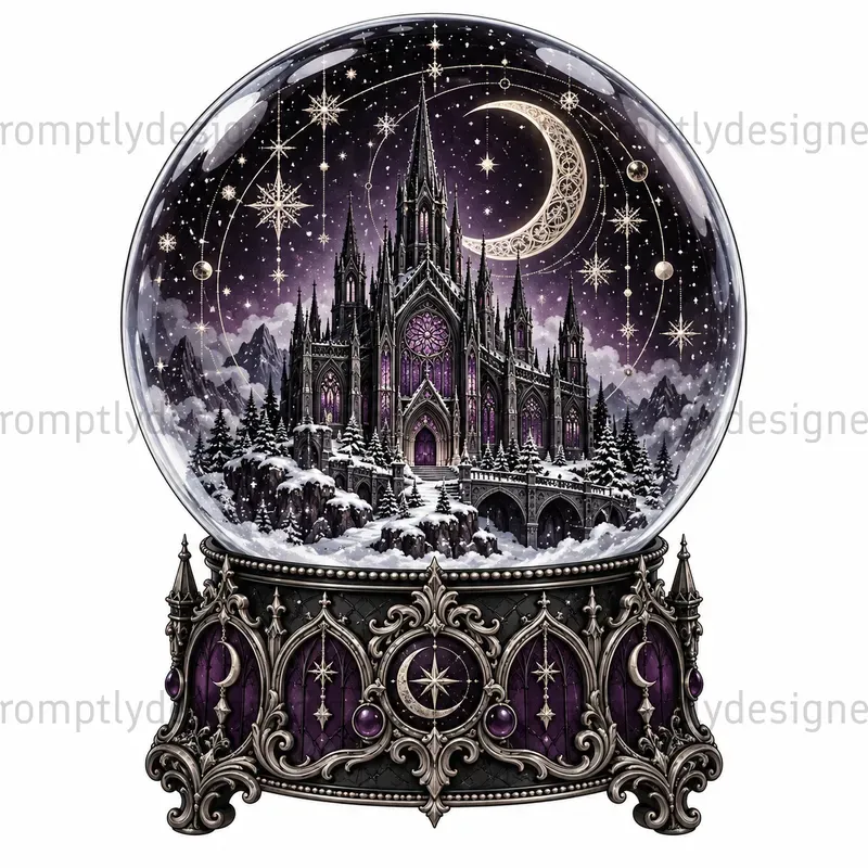Gothic Christmas Tee Clip Art Designs